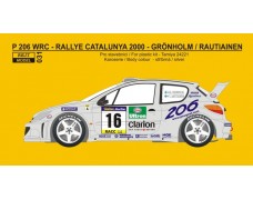 Decal – Peugeot 206 WRC  Rally Catalunya 2000